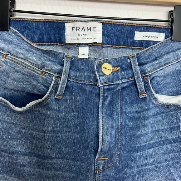 FRAME Mid-Rise Skinny Leg Jeans Size 26 - Picture 8 of 8